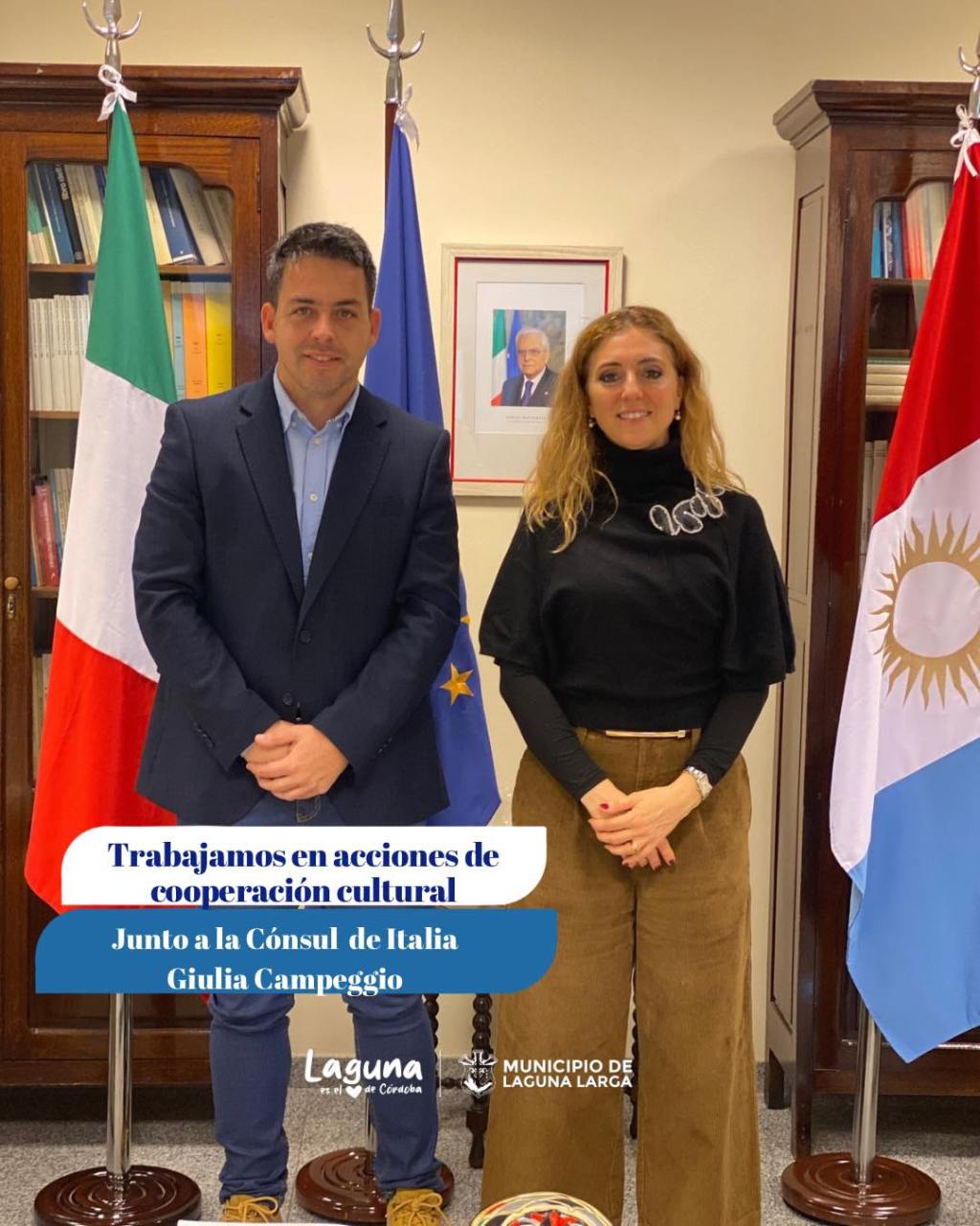 Laguna Larga se vincula con&nbsp;Italia