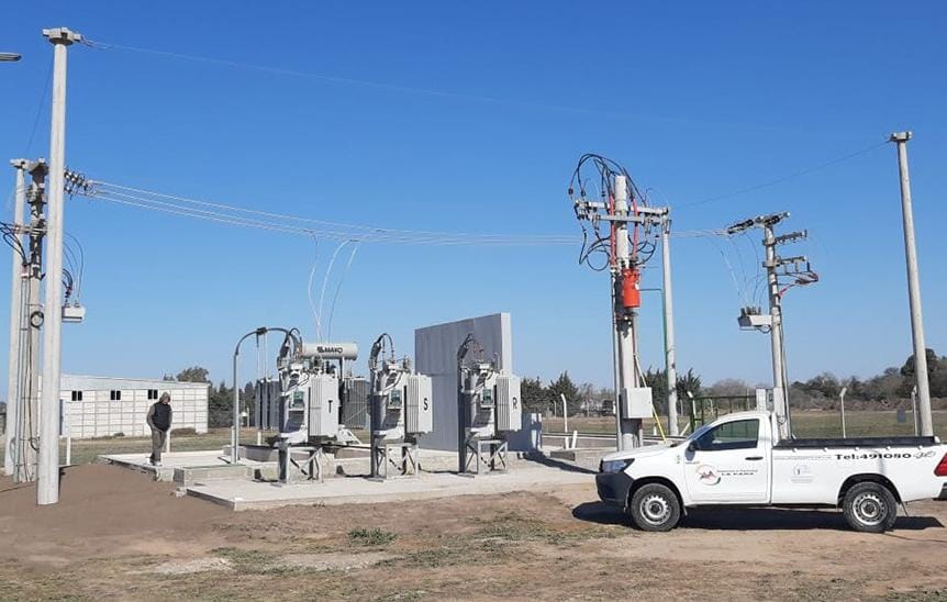 La Provincia finalizó la obra de mejora del sistema eléctrico para localidades del departamento Río&nbsp;Primero