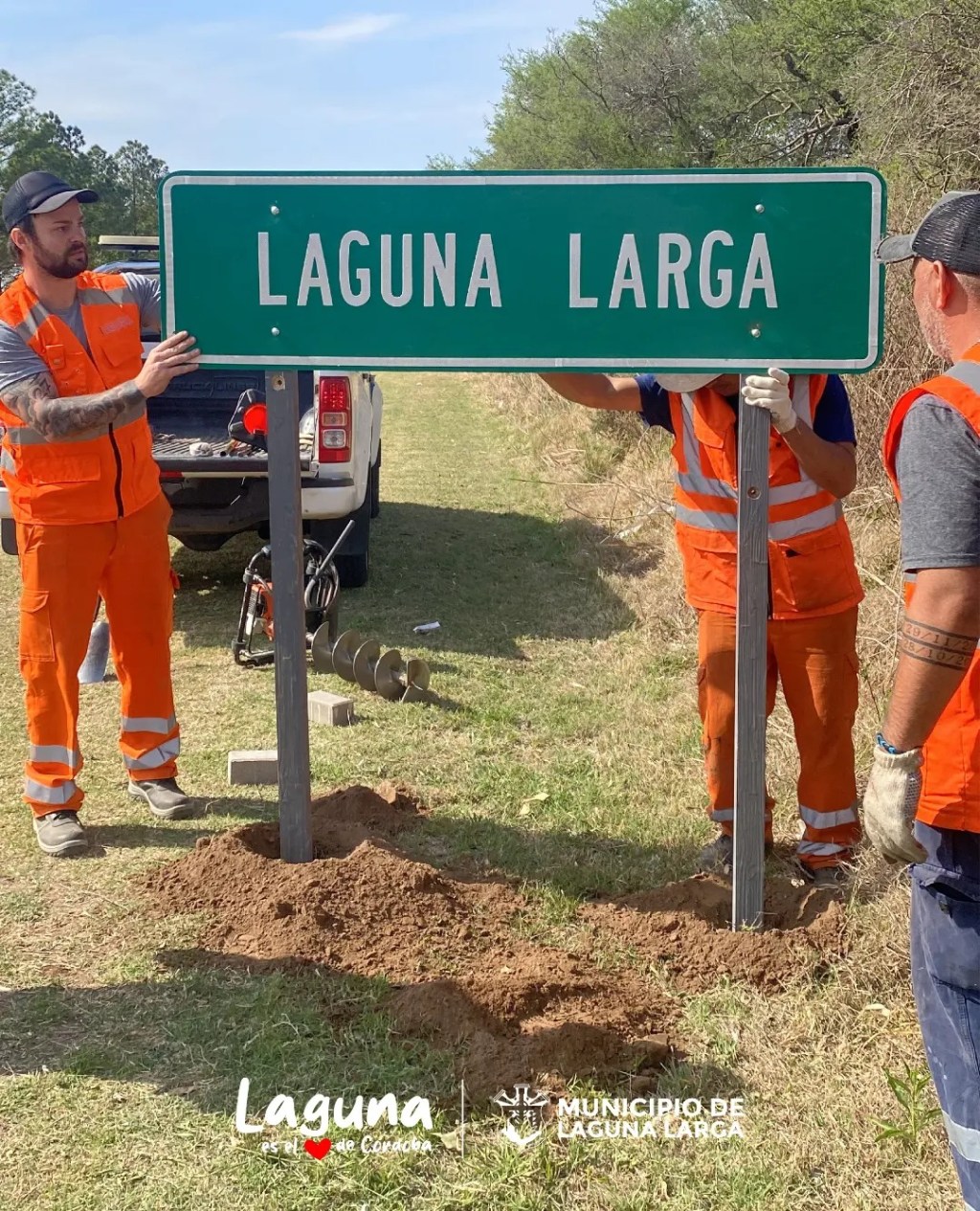 Laguna Larga mejora su seguridad&nbsp;vial